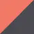 dark grey melange/orange
