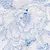 white/blue floral print/blue piping 