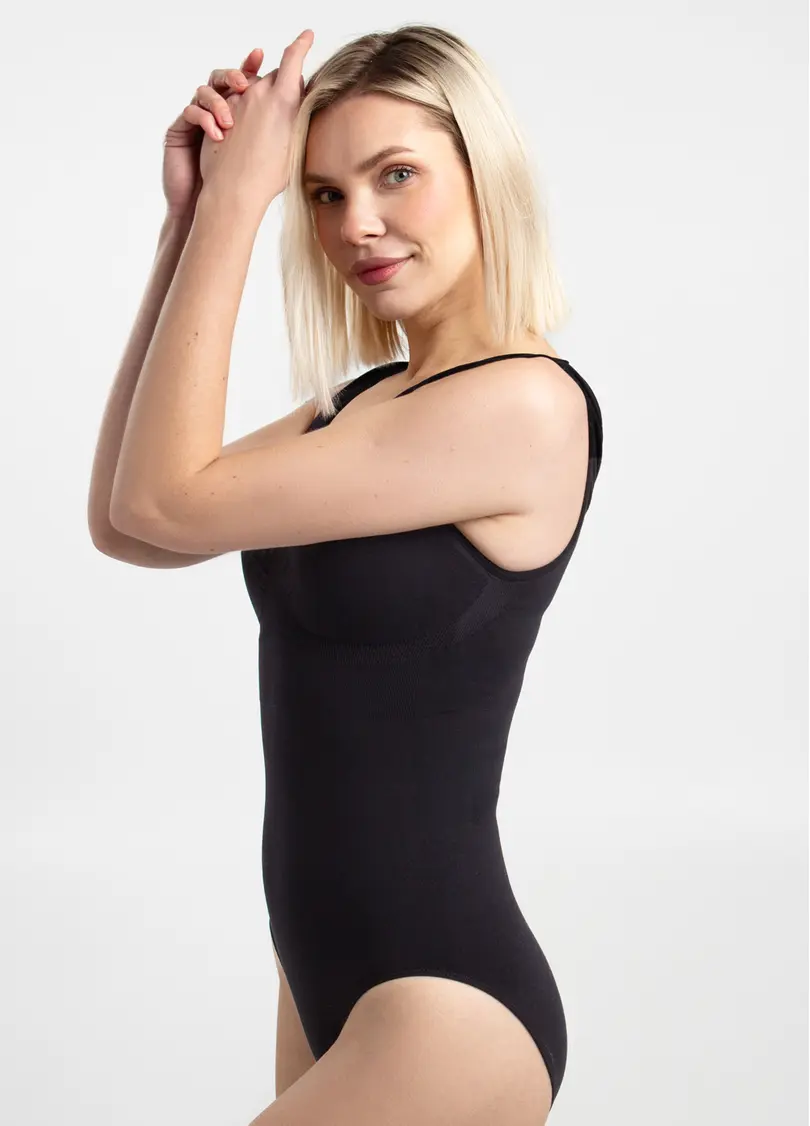 Боді-сліпи на широких бретелях BODY SLIP SHAPEWEAR black (чорний)