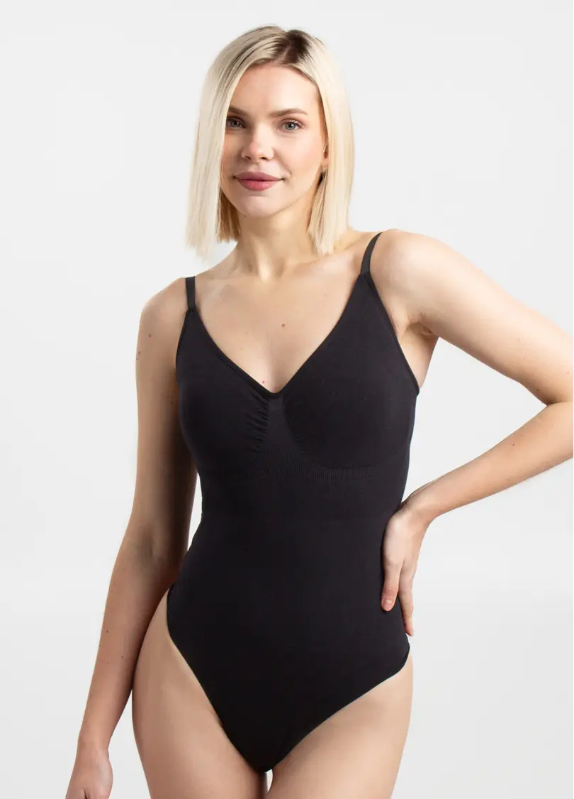 Боди-стринги на тонких бретелях BODY STRING SHAPEWEAR black (черный)