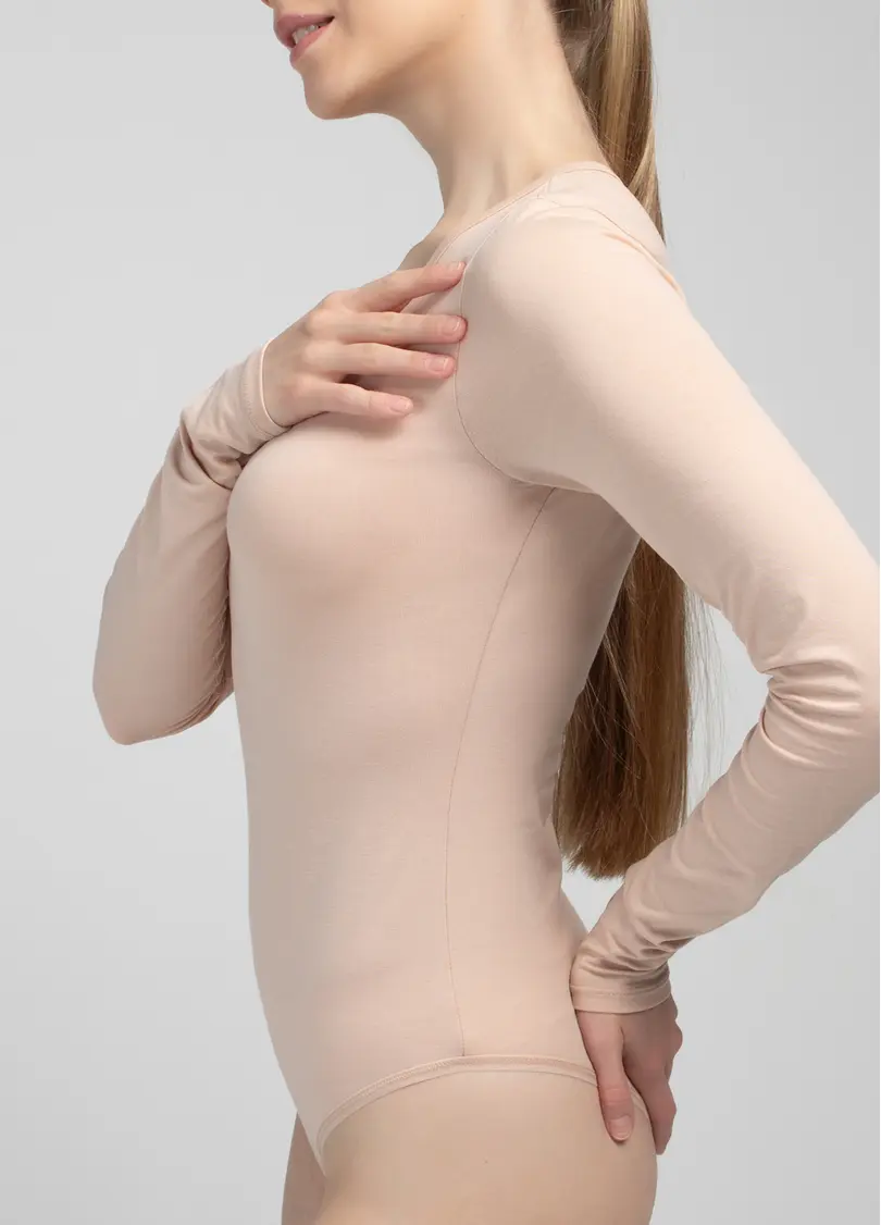 Бавовняне боді Body line 3307/010 beige (бежевий)