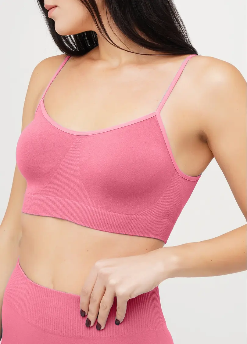 Безшовний топ BRASSIERE bubblegum (рожевий)