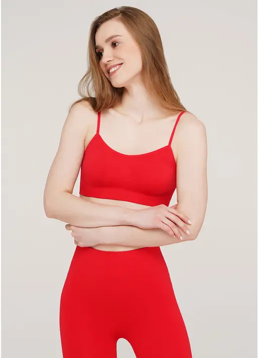 Безшовний топ BRASSIERE poinciana (червоний)