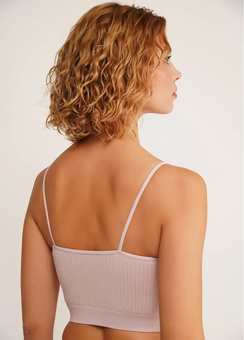 Фактурний безшовний топ майка CAMI TOP BRAID burnished lilac (рожевий)
