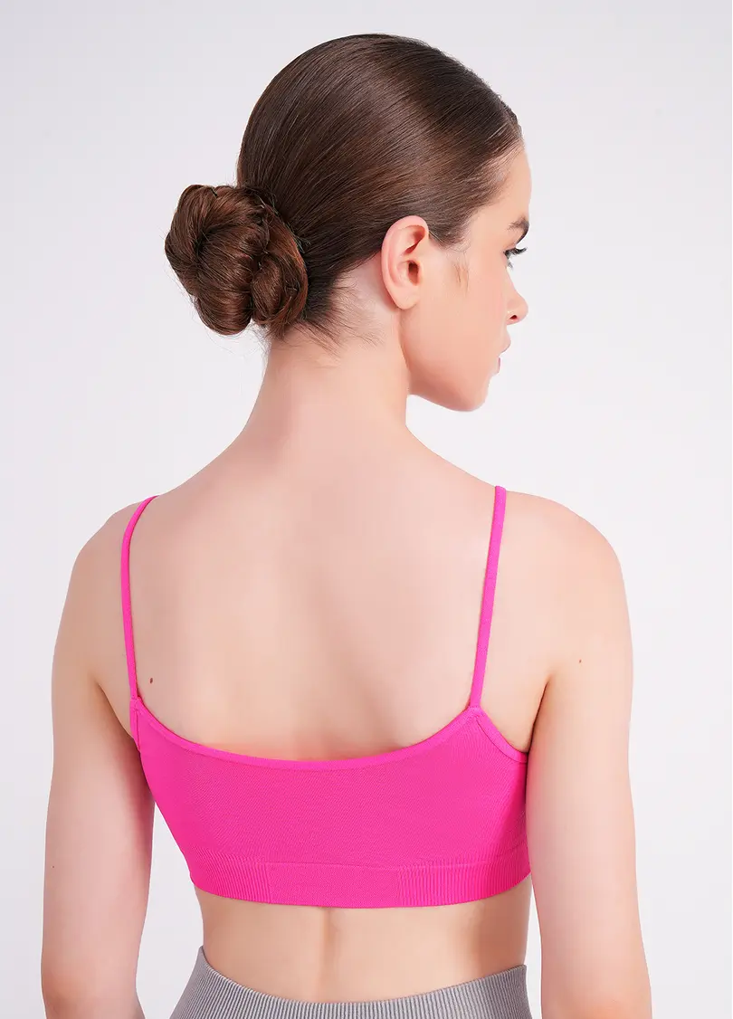 Безшовний топ на бретелях CAMI TOP bright pink (рожевий)