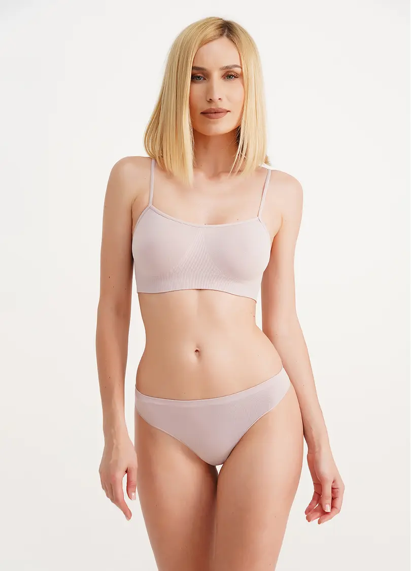 Безшовний топ на бретелях CAMI TOP burnished lilac (рожевий)