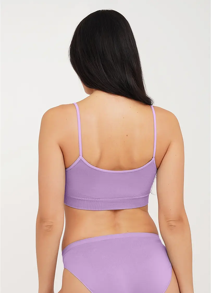 Безшовний топ на бретелях CAMI TOP orchid bloom (фіолетовий)