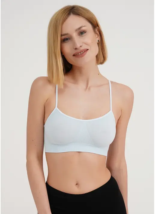 Безшовний топ на бретелях CAMI TOP spun sugar (блакитний) Безшовний топ на бретелях CAMI TOP spun sugar (блакитний)