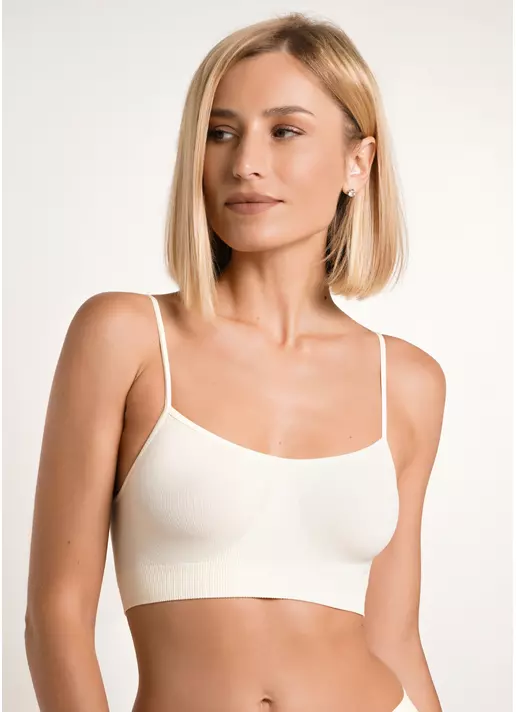 Безшовний топ на бретелях CAMI TOP vanilla (жовтий) Безшовний топ на бретелях CAMI TOP vanilla (жовтий)