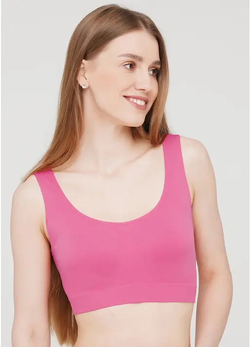 Безшовний топ на широких бретелях TANK TOP bubblegum (рожевий) Безшовний топ на широких бретелях TANK TOP bubblegum (рожевий)