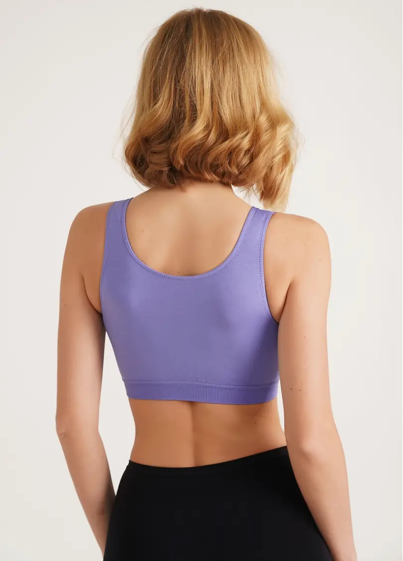 Безшовний топ на широких бретелях TANK TOP very peri (фіолетовий)