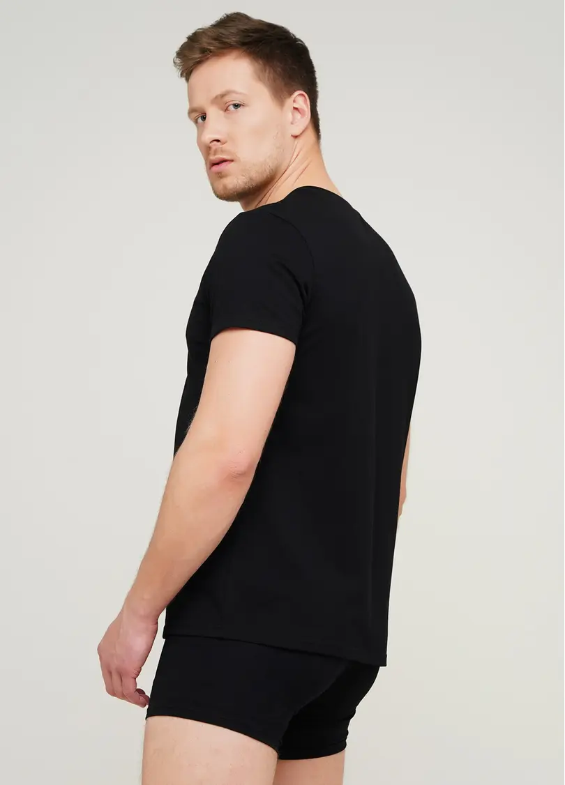 Чоловіча футболка з написом "Love" Adam print 49/409/010 black/love (чорний)