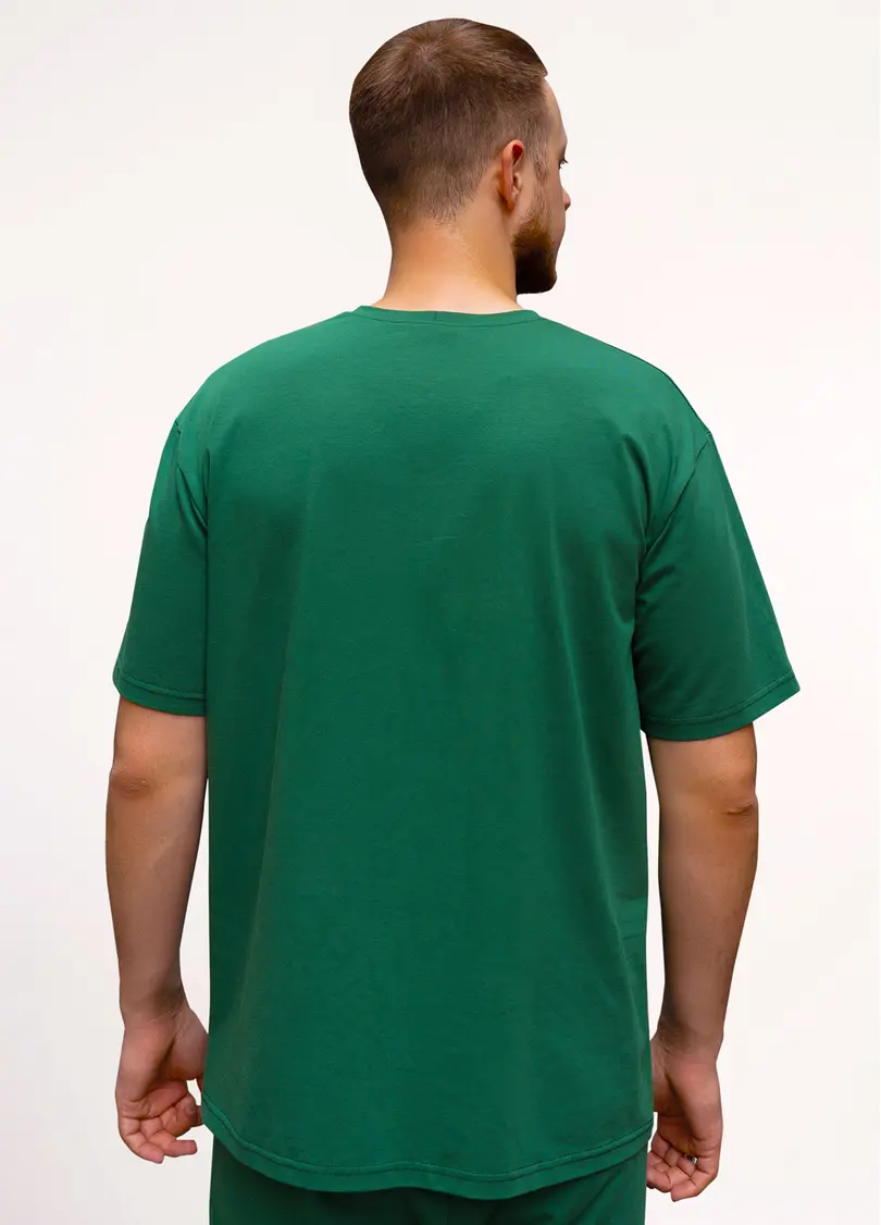 Чоловіча футболка з принтом STREET SEAL 4602/010 pine green (зелений)