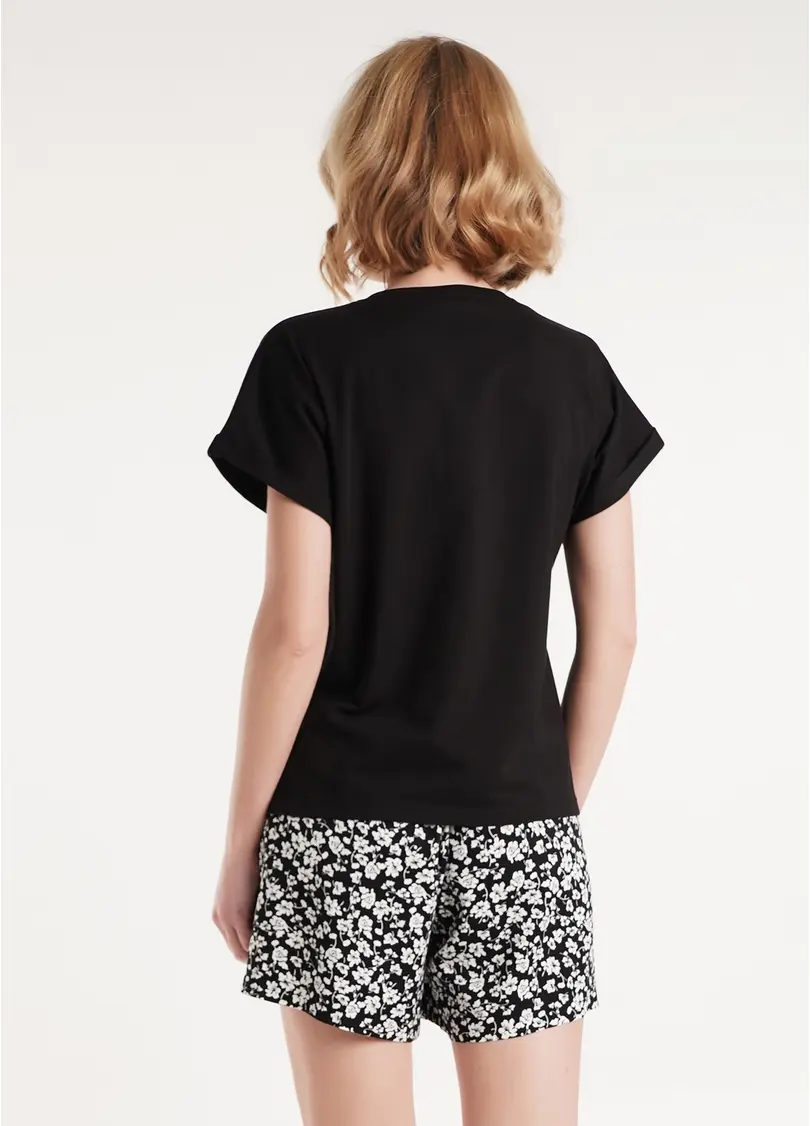 Футболка з бавовни T-SHIRT CLASSIC 4809/010 black (чорний)