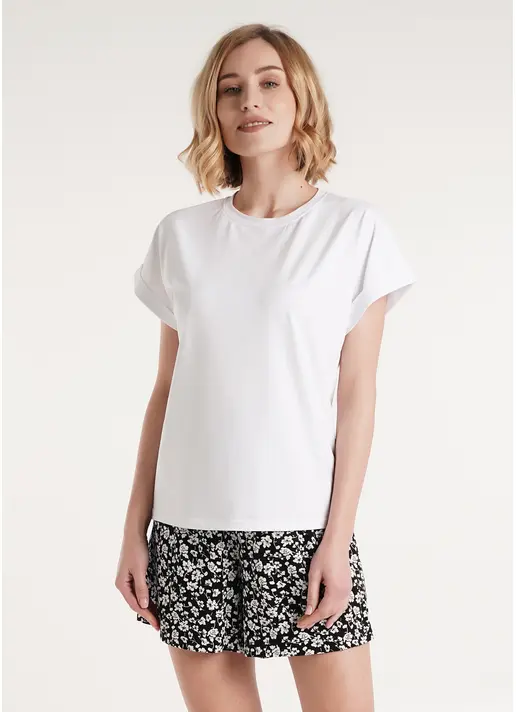 Футболка з бавовни T-SHIRT CLASSIC 4809/010 white (білий)