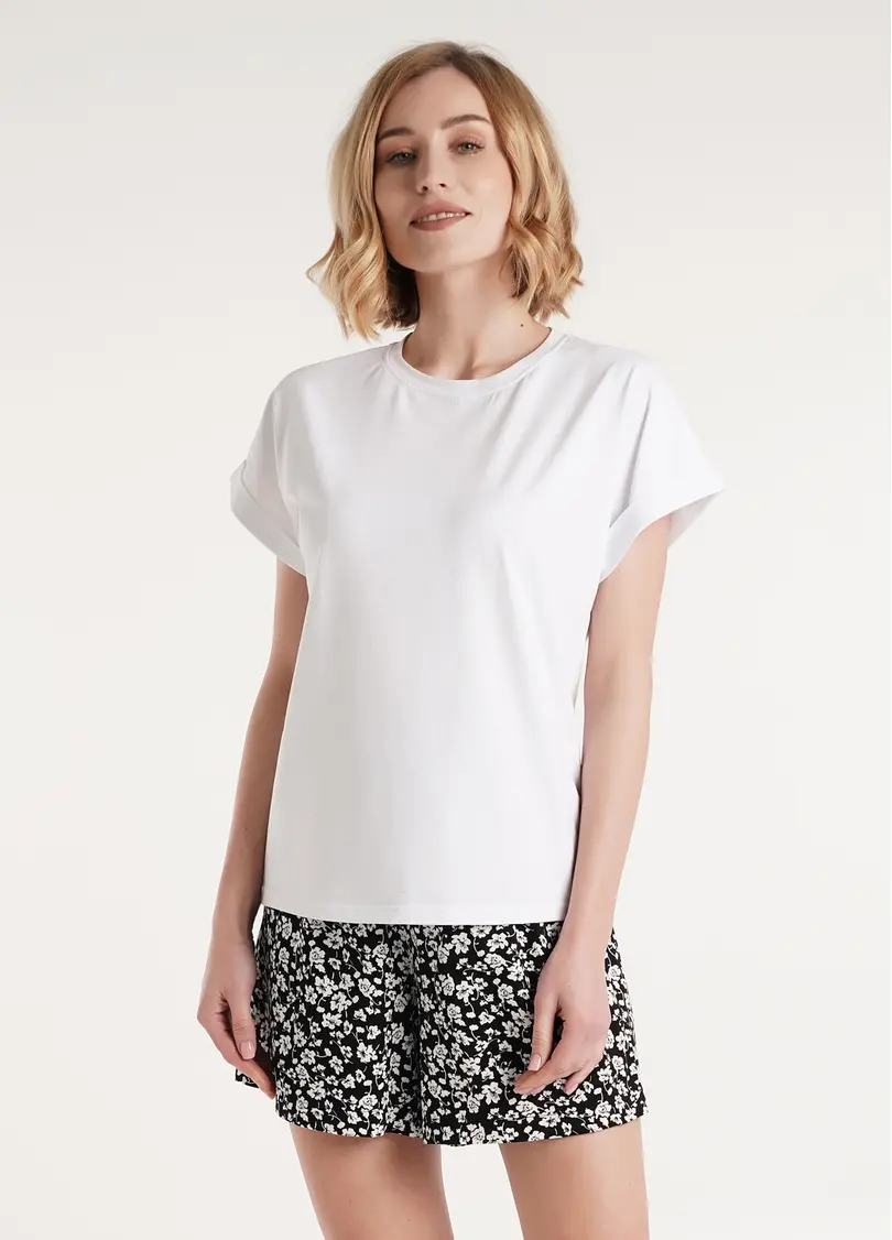 Футболка з бавовни T-SHIRT CLASSIC 4809/010 white (білий)