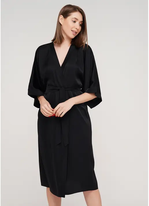 Халат HELENA 7215/050 black (чорний)