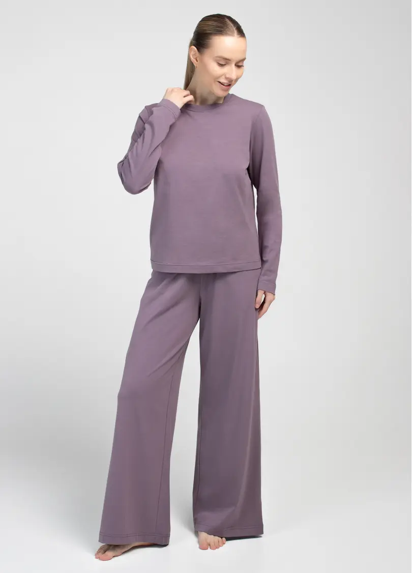 Комплект с хлопка EASY 5347/010 muted mauve (фиолетовый)