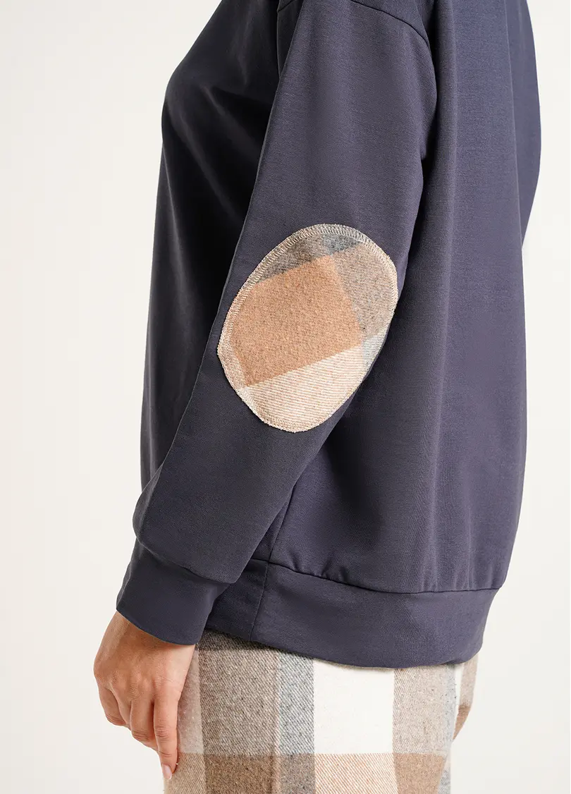 Домашній комплект світшот та штани в клітинку HOME STYLE 5337/180 grey/beige (сірий/бежевий)