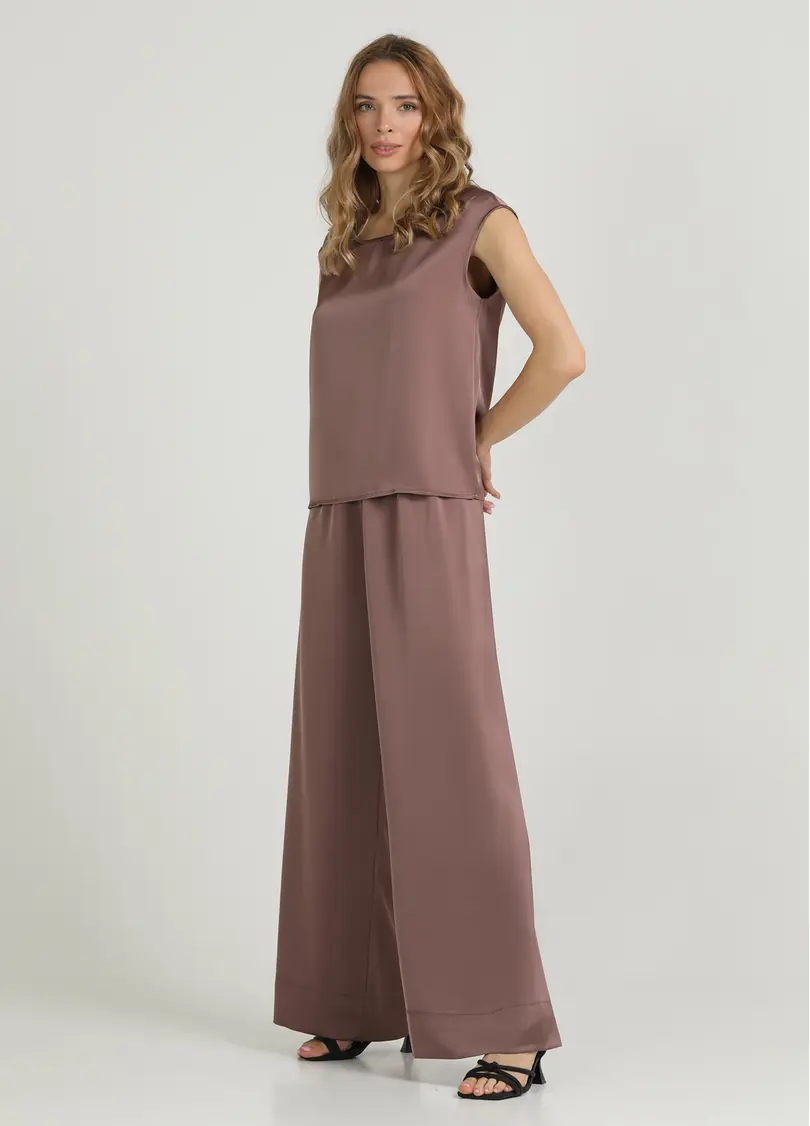 Шовковий комплект ROYAL SILK 5124/050 cappuccino (коричневий)
