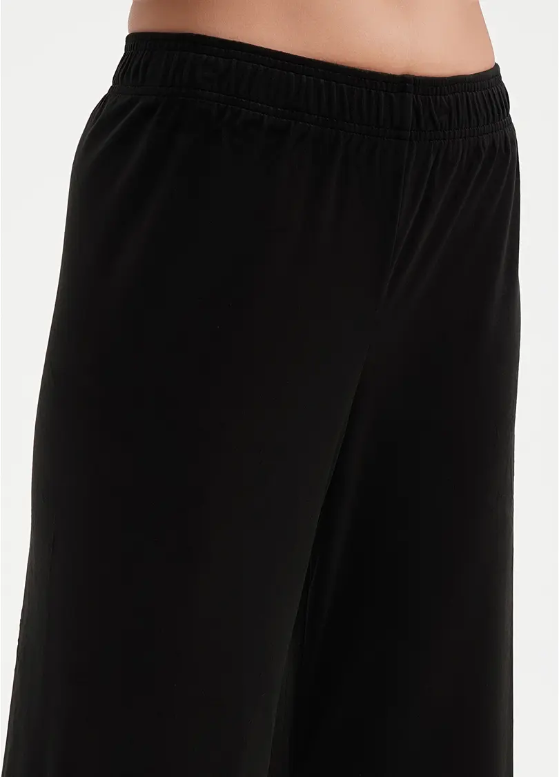 Велюровий комплект жакет на ґудзиках і штани SOFT WINTER 5509/080 black (чорний)