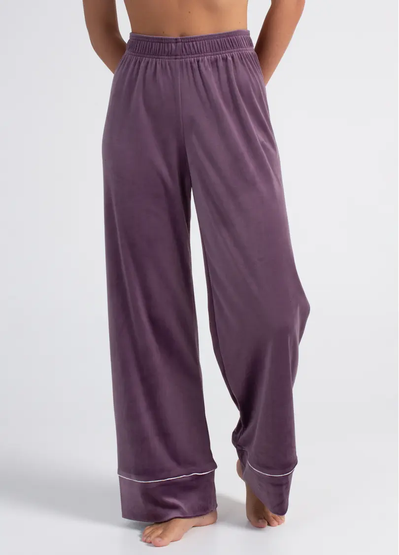 Велюровий комплект на запах SOFT WINTER 5606/080 lavender purple (фіолетовий)