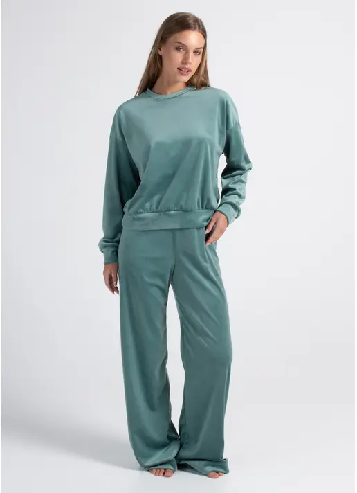 Велюровий комплект SOFT WINTER 5815/080 jade green (зелений) Велюровий комплект SOFT WINTER 5815/080 jade green (зелений)