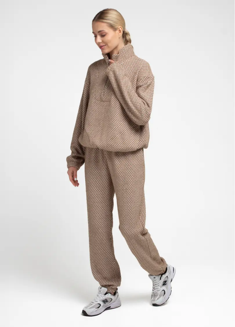 Комплект светр та штани SOFTCORE 5816/290 cocoa cupcake/white (коричневий/білий)