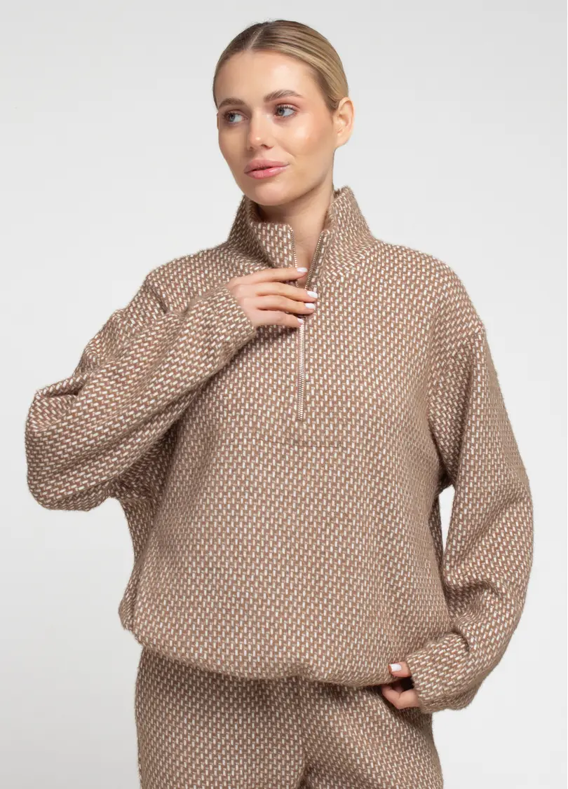 Комплект светр та штани SOFTCORE 5816/290 cocoa cupcake/white (коричневий/білий)