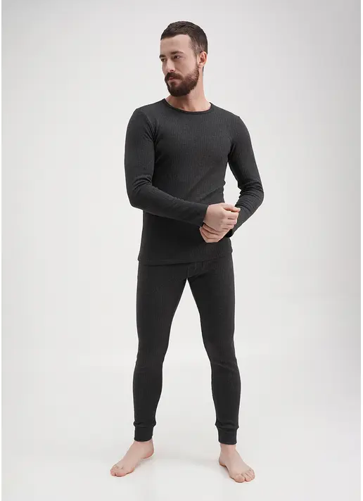 Чоловічий термокомплект в рубчик THERMO SPORT 9902/190 dark grey (сірий) Чоловічий термокомплект в рубчик THERMO SPORT 9902/190 dark grey (сірий)