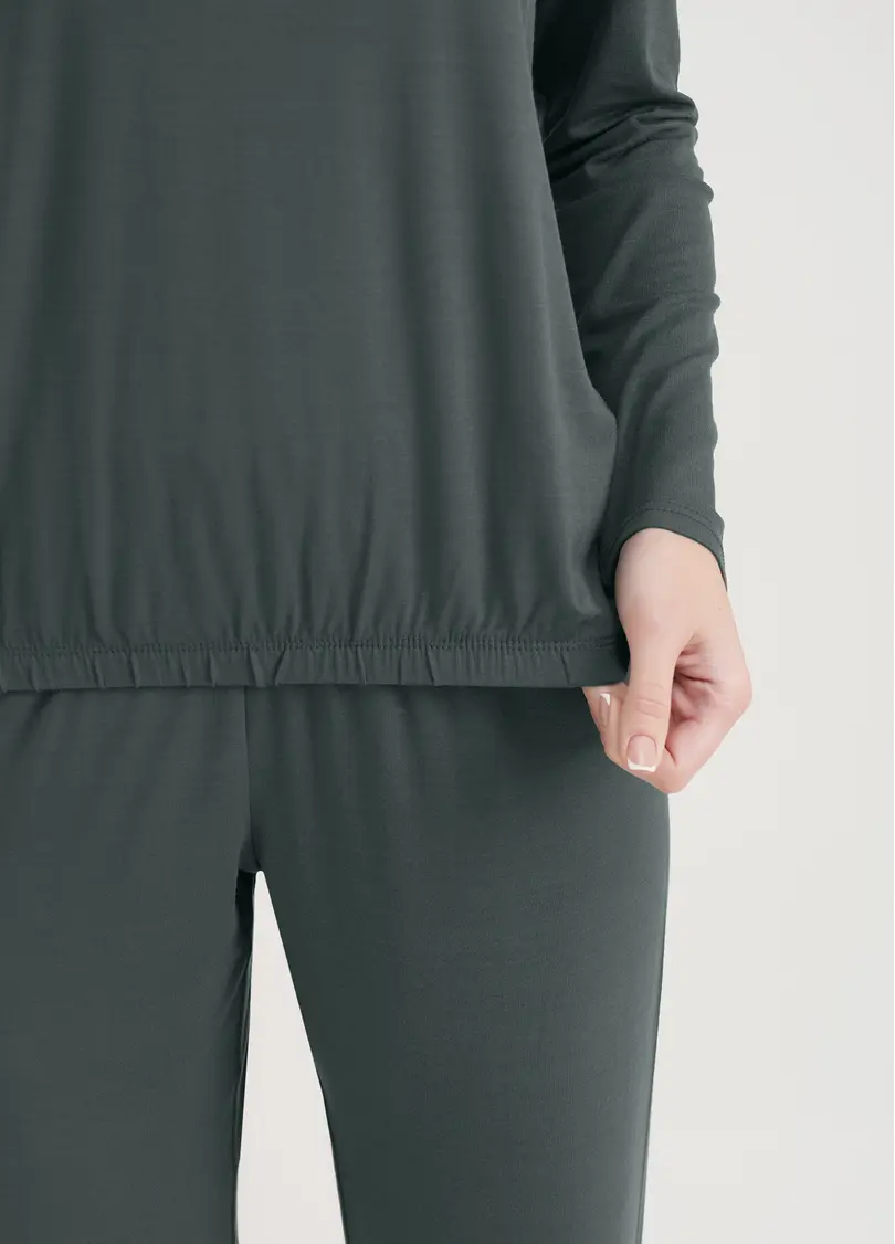 Комплект піжами з віскози COMFORT STYLE 5323/030 khaki (хакі)