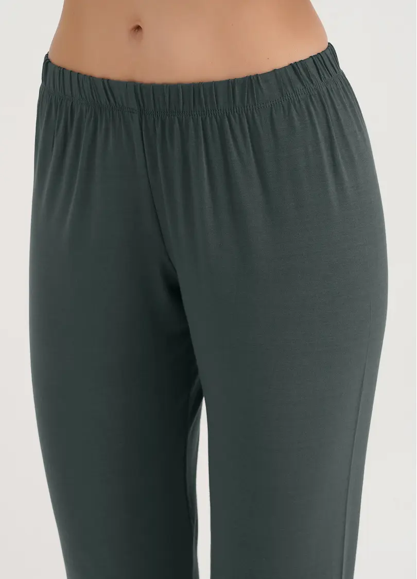 Комплект піжами з віскози COMFORT STYLE 5323/030 khaki (хакі)