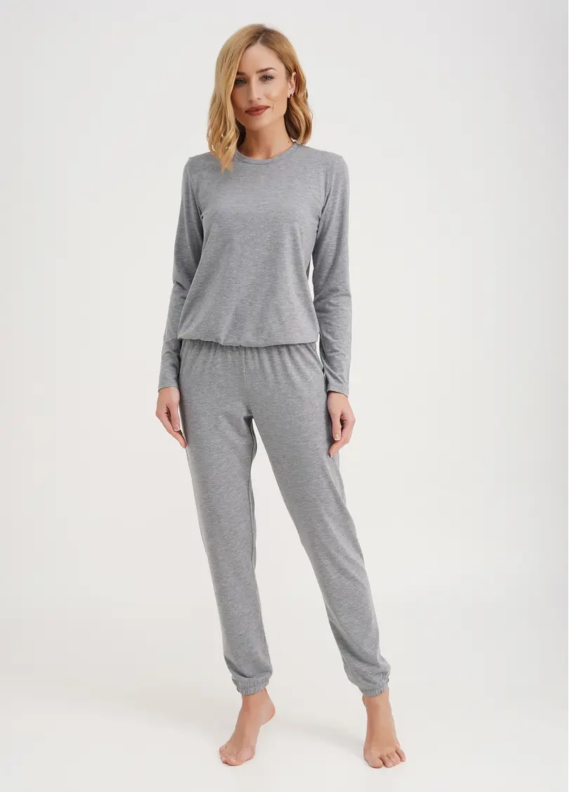 Комплект піжами з віскози COMFORT STYLE 5323/030 light grey melange (сірий)