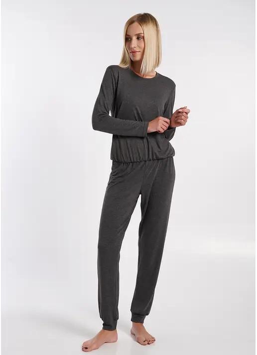 Піжама з віскози комплект COMFORT STYLE 5332/030 dark grey melange (сірий)