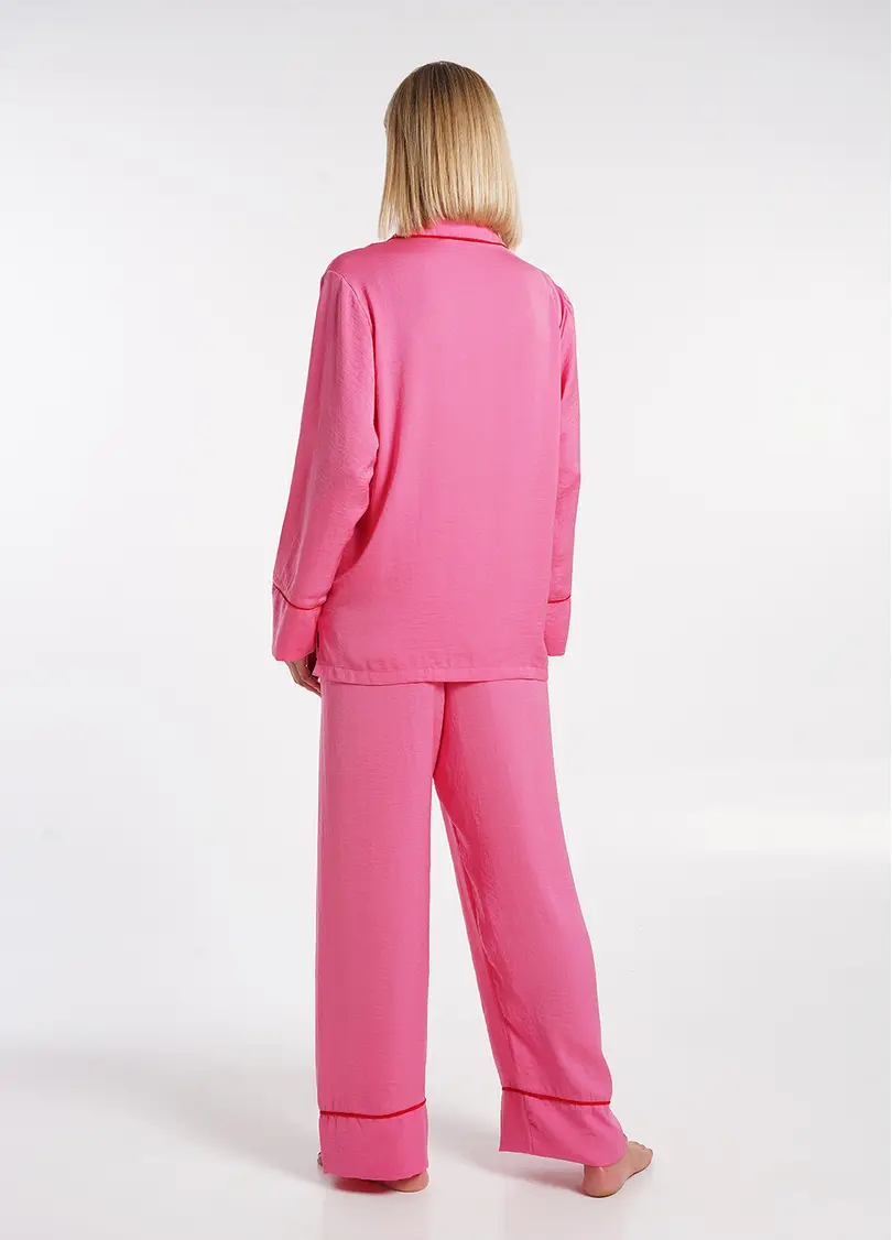 Шовкова піжама сорочка та штани FLORENCE 5507/050 pink (рожевий)