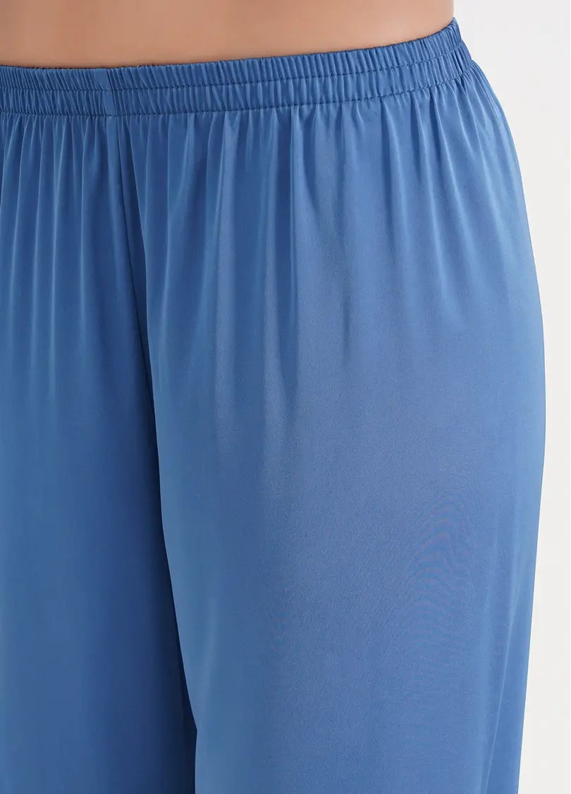 Шовкова піжама сорочка та штани HELENA 5508/050 light blue (блакитний)