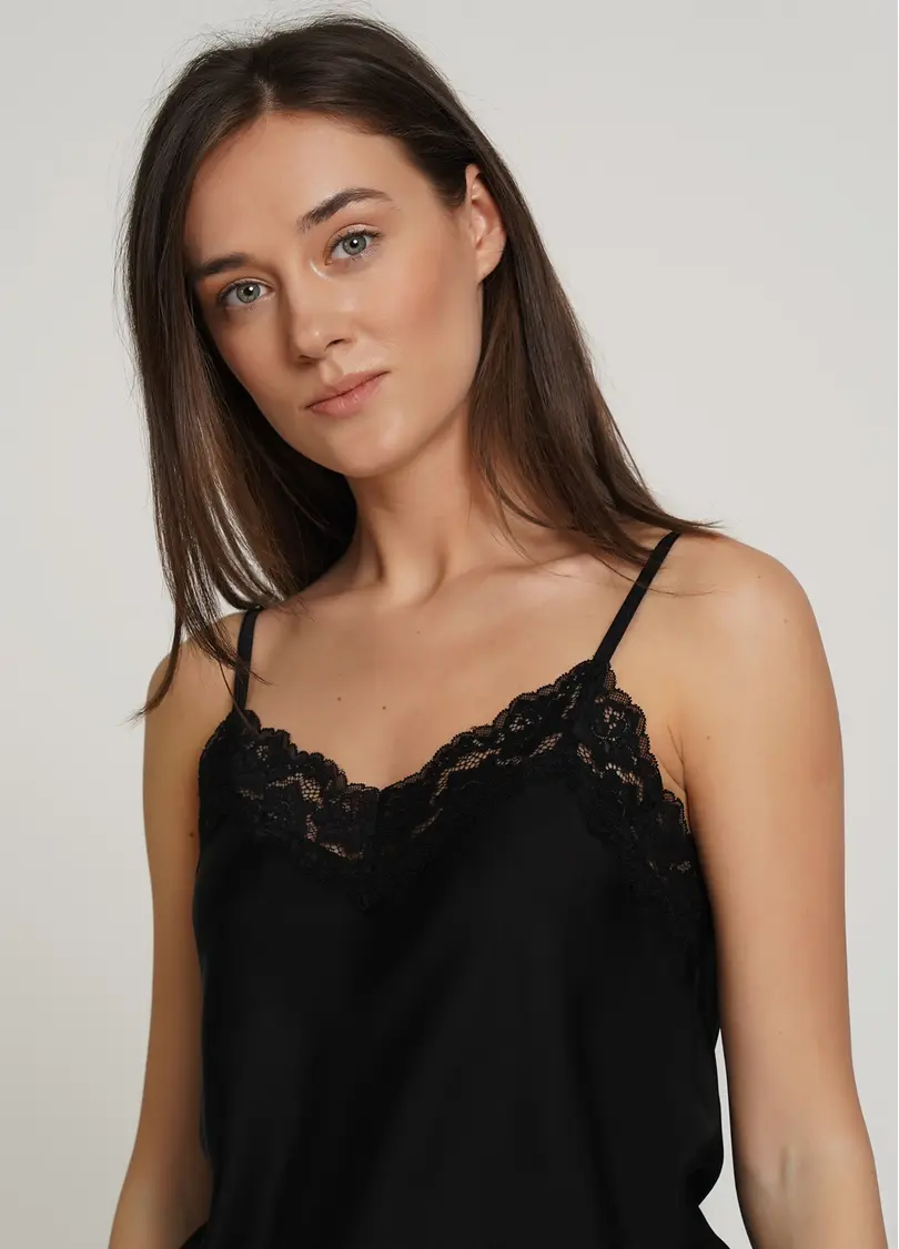 Комплект піжами з шортиками HELENA 6007/051 black (чорний)