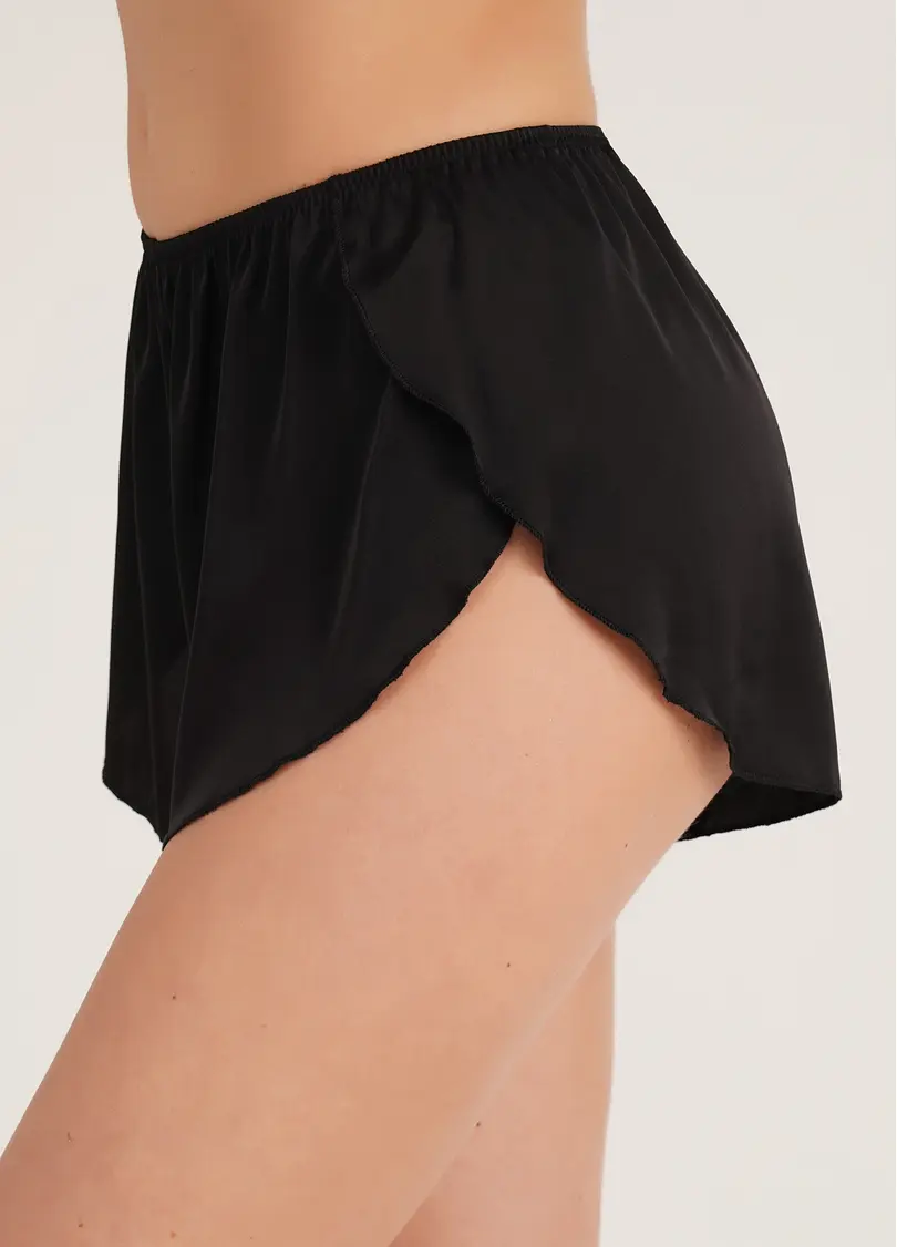 Піжама шовкова з шортами HELENA 6031/050 black (чорний)