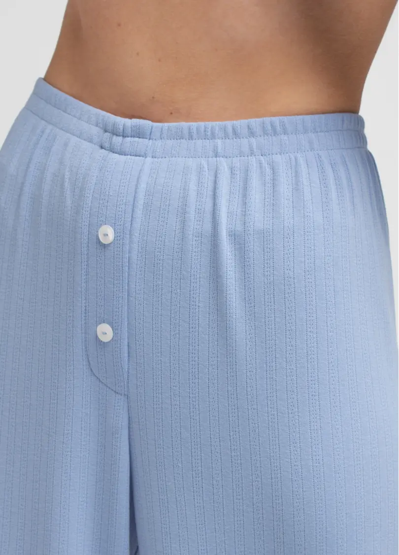 Піжама з ажурного трикотажу MALLOW 5346/310 cornflower blue (блакитний)