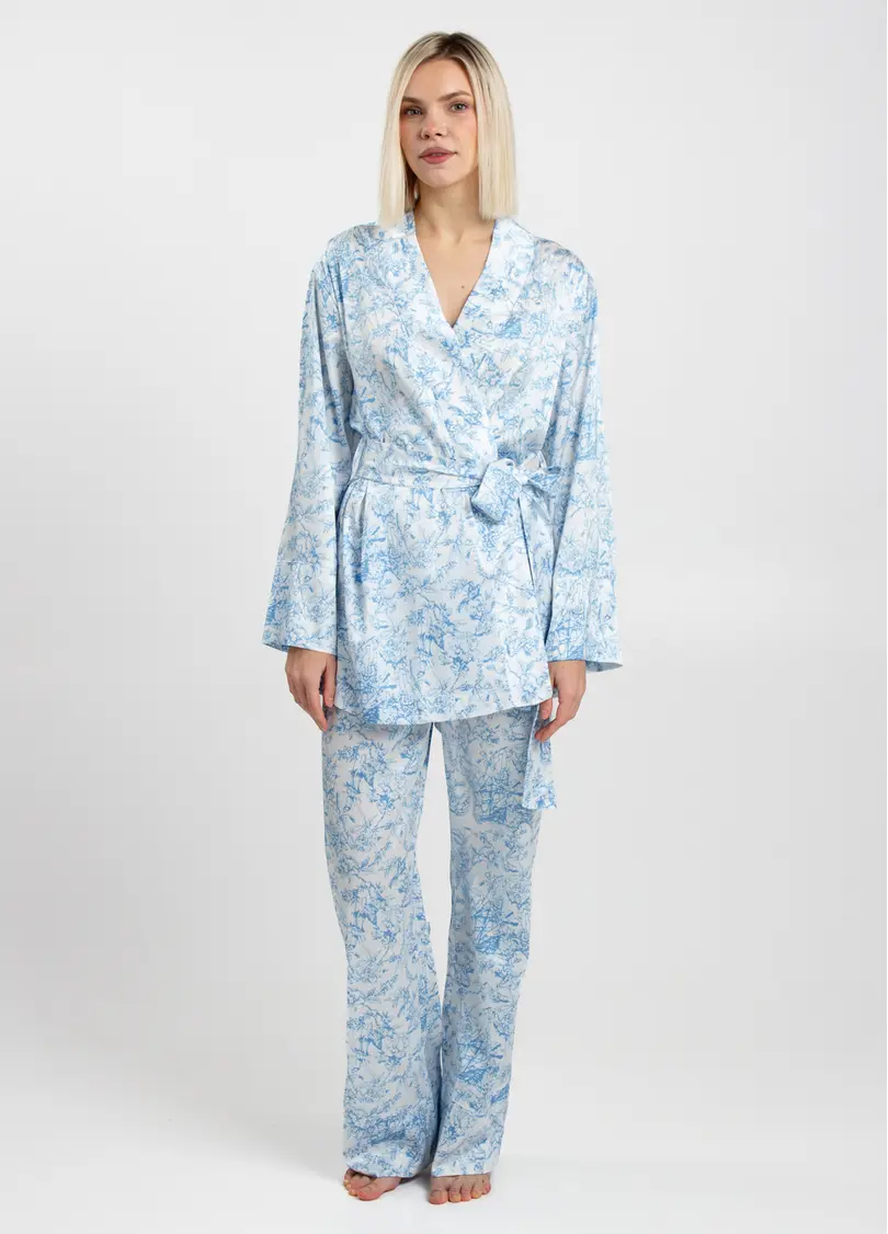 Шовкова піжама TOILE SILK 5512/050 (блакитний)