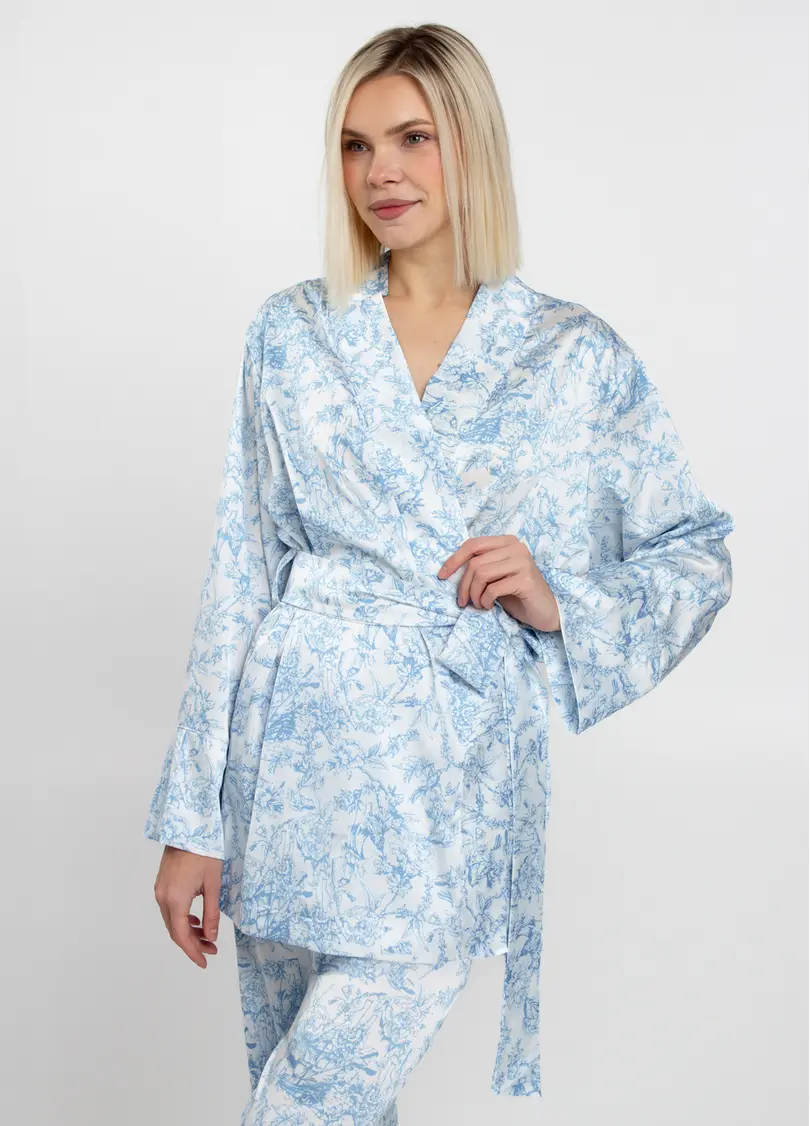 Шовкова піжама TOILE SILK 5512/050 (блакитний)