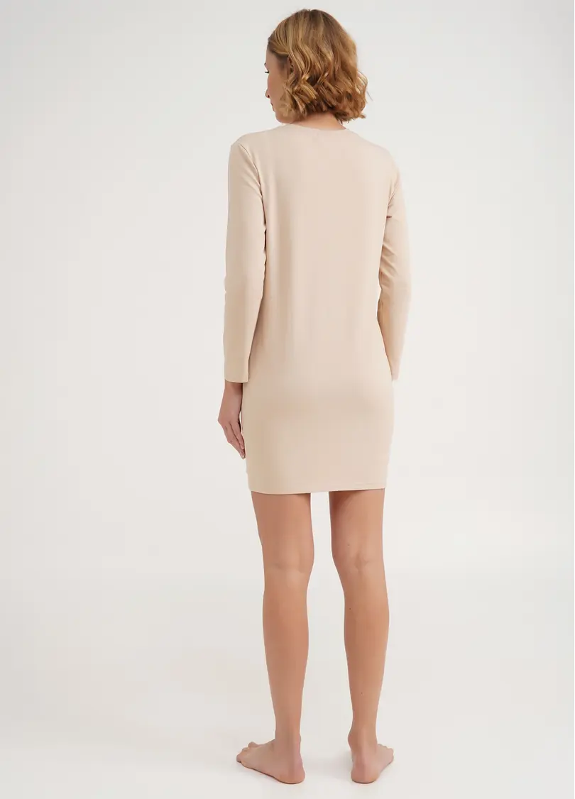 Нічна сорочка з бавовни AMOUR 8309/010 beige (бежевий)