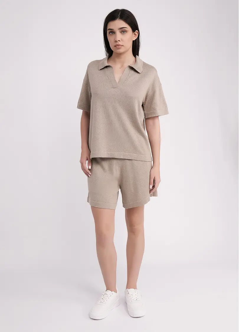 Шорти з в'язаного трикотажу FREYJA CTN 4218/230 light brown (коричневий)
