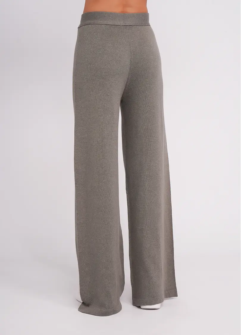 Прямі штани з в'язаного трикотажу FREYJA CTN 4327/230 grey (сірий)