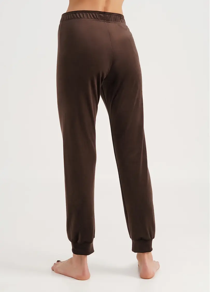 Жіночі велюрові штани SOFT WINTER 4308/080 brown (коричневий)