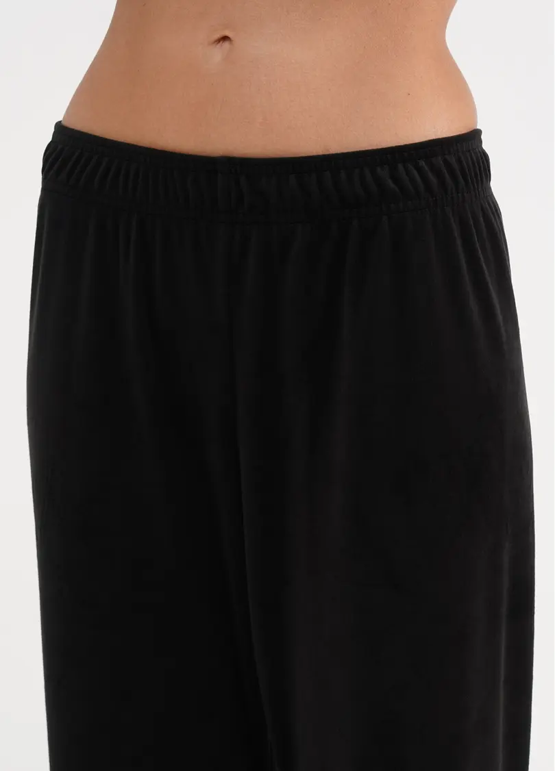 Велюрові штани вільного крою SOFT WINTER 4311/080 black (чорний)