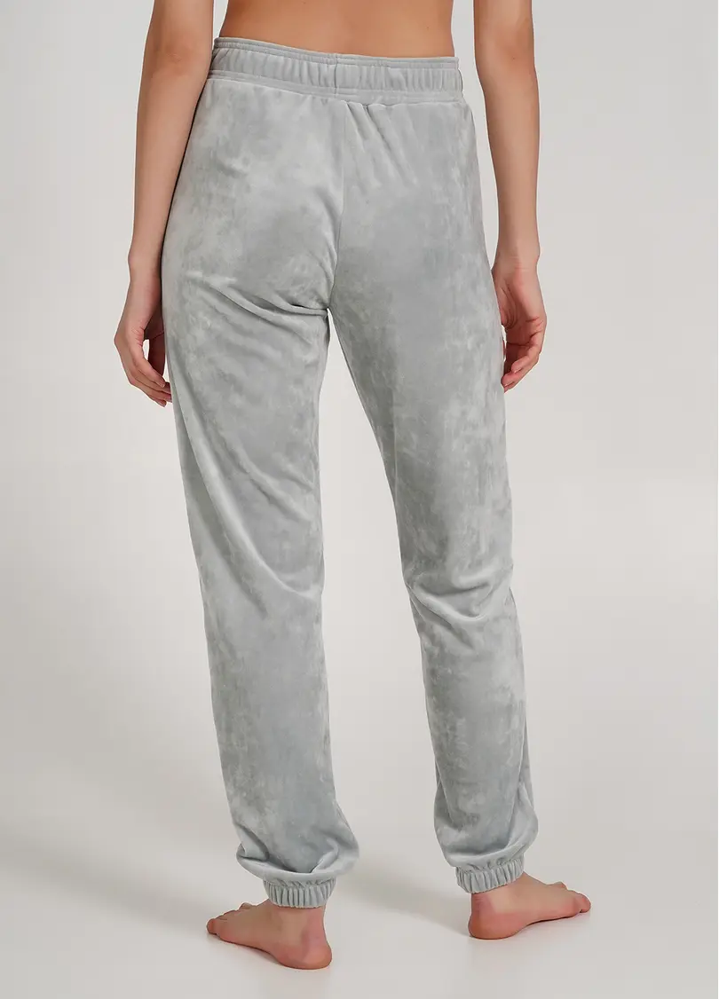 Штани велюрові внизу з гумкою SOFT WINTER 4312/080 grey (сірий)