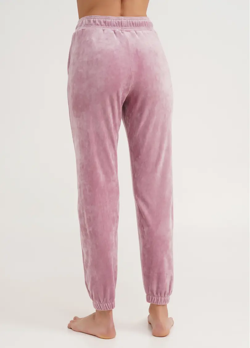 Штани велюрові внизу з гумкою SOFT WINTER 4312/080 pink (рожевий)