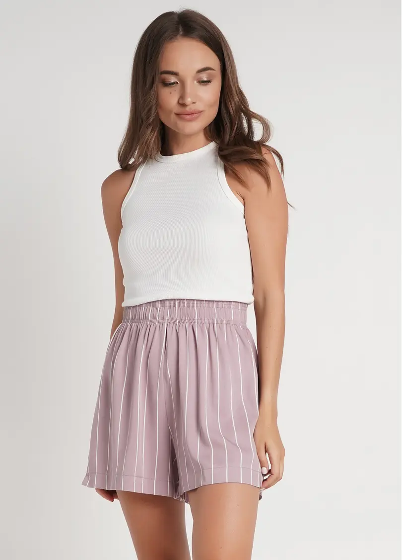 Шорти в смужку SPRING FLOWERS 4212/040 pink/stripe (рожевий)