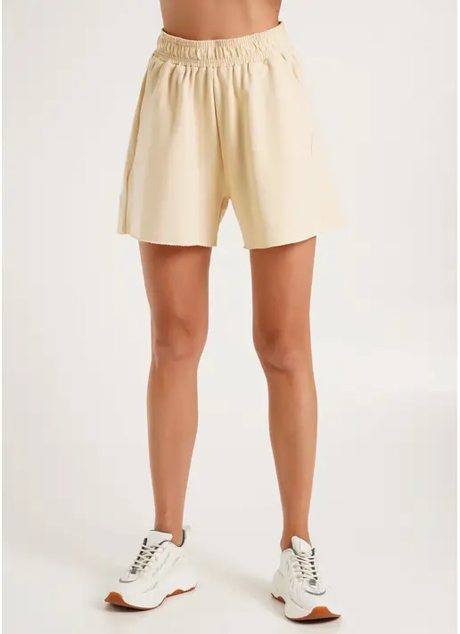 Шорти бавовняні з необробленим краєм STREET STYLE 4204/180 beige (бежевий)